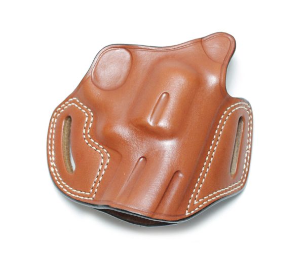 SPEED BEEZ® Leather Pancake Style Revolver Holster OWB Concealment (Brown) - Image 2