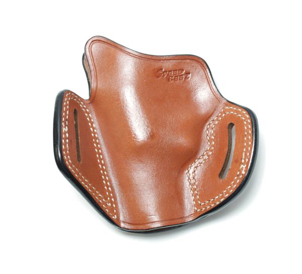 SPEED BEEZ® Leather Pancake Style Revolver Holster OWB Concealment (Brown) - Image 9