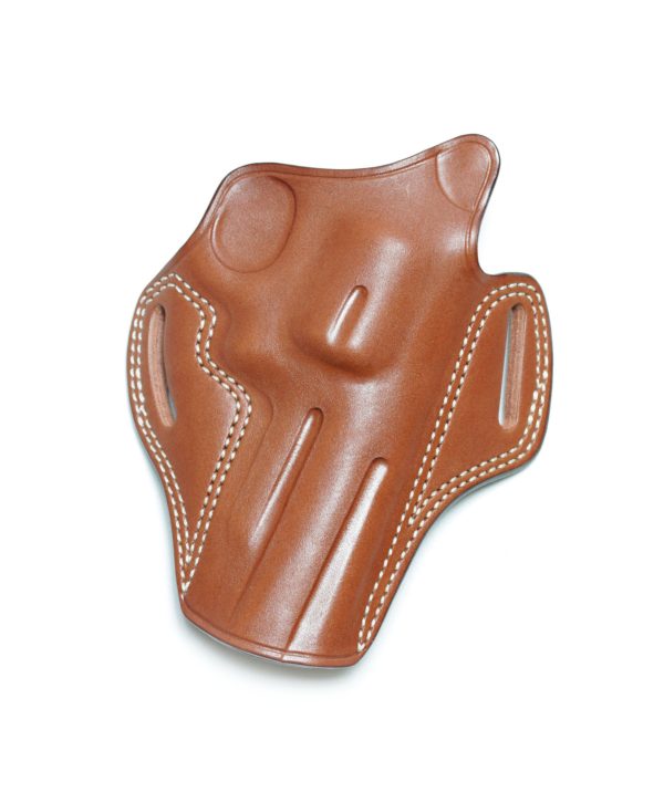 SPEED BEEZ® Leather Pancake Style Revolver Holster OWB Concealment (Brown) - Image 3