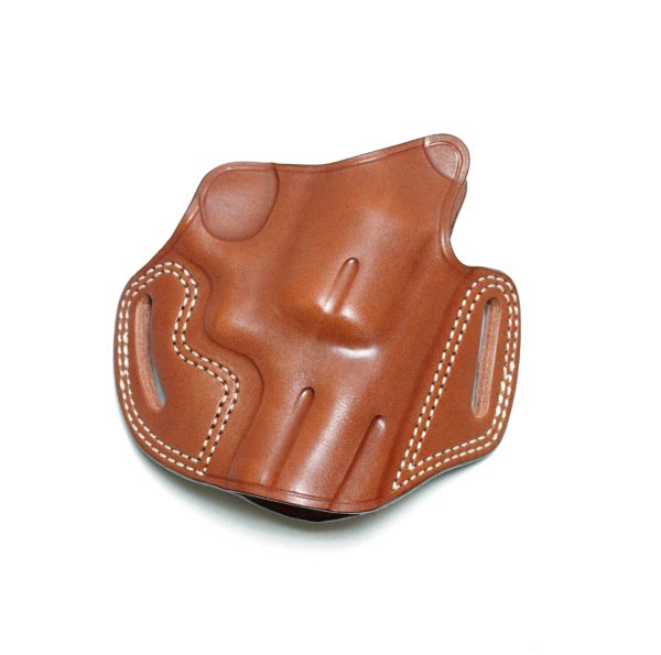 SPEED BEEZ® Leather Pancake Style Revolver Holster OWB Concealment (Brown)