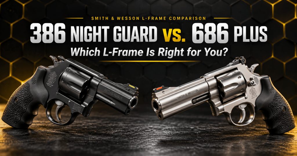 Smith & Wesson 386 Night Guard vs. 686 Plus L-Frame revolvers